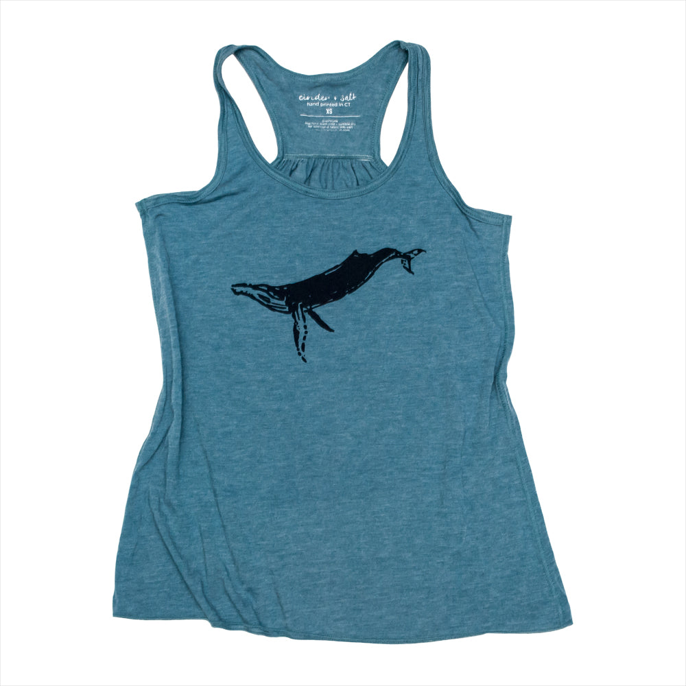 Humpback Whale Ladies Flowy Tank