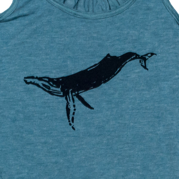 Humpback Whale Ladies Flowy Tank