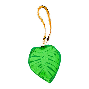 Monstera Leaf Plushie Ornament