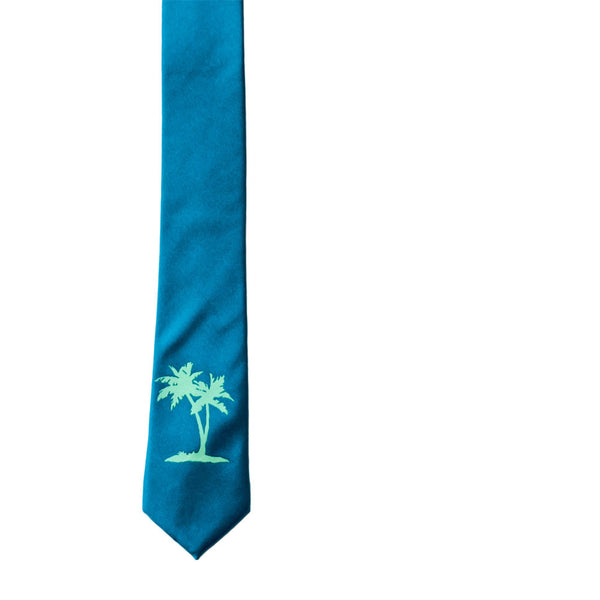 Palm Tree Skinny Tie