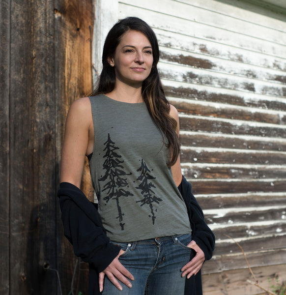 Pine Trees Muscle Tank