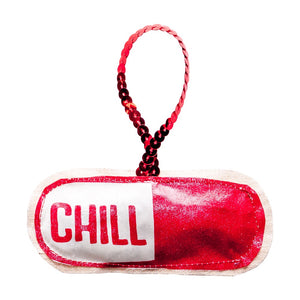 Chill Pill Plushie Ornament