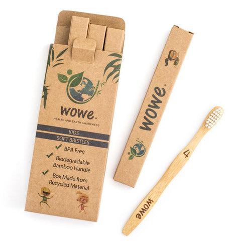 Bamboo Toothbrushes 4pk - Youth